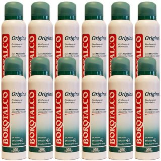 12x Borotalco deodorant "Original" mit mikrotalk, 150ml