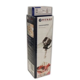 Hendi Sahnespender aus Aluminium in weiß (1x0,5l Inhalt)