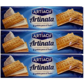 3x Artiach Artinata "Waffeln mit Sahnecreme", 210 g