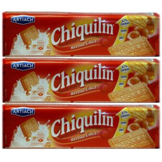 3x Artiach Chiquilin "Frühstückskekse mit Honig", 175 g
