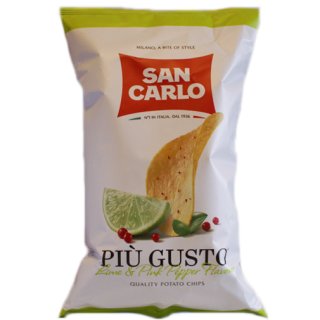 San Carlo Chips Piu Gusto "Limette und Rosa Pfeffer", 150 g