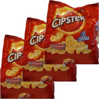 3x Mondelez "Cipster Kartoffelchips" unwiderstehlich knusprig, 6x 22 g