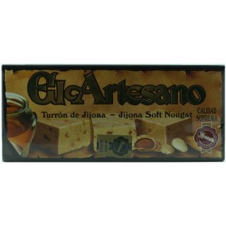 El Artesano Turrón de Jijona "Weicher Nougat mit Mandeln und Honig", 200g