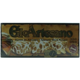 El Artesano Turrón de Alicante "Harter Alicante Nougat mit Mandeln und Honig", 200g
