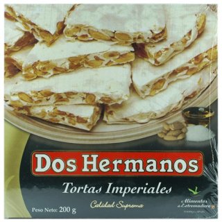 Dos Hermanos Tortas Imperiales "Harte Mandelnougattafel Rund", 200g