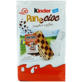 Ferrero Kinder "Panecioc" Küchlein mit Kakaocreme und Schokostücken, 10 x 30 g