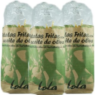 3x Patatas Fritas Marisa "Kartoffelchips mit Olivenöl", 190 g