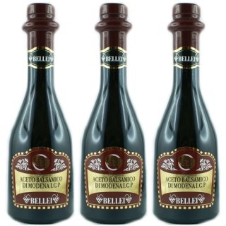 3x Bellei Aceto Balsamico di Modena IGP "Linnea Bordeaux", 250 ml