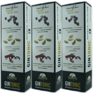 3x La Barraca Gin Tonic Botanical Collection "Floral Spicy" 3 Uniqe Sensations, 3 Gewürzsorten
