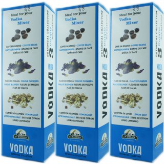3x La Barraca Vodka Botanical Collection "Vodka Mix" 3 Uniqe Sensations, 3 Gewürzsorten