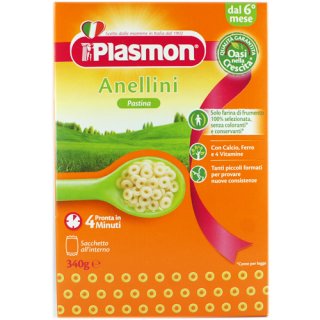 Plasmon Babynudeln Pastina "Anellini" ab 6 Monate, 340 g