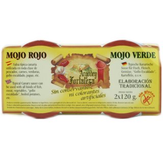 Argodey Fortaleza Mojo Rojo Mojo Verde "Milde Papriksaucen", 2x 120 ml
