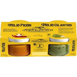Argodey Fortaleza Mojo Rojo Mojo Verde "Milde Papriksaucen" (2x120g Glas)