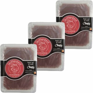 Emily Foods Quince Paste Carne de Membrillo "Quittengelee" Officepack (3x400g Box)