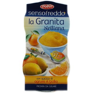 Dolfin Sensofreddo Agrumi di Sicilia "La Granita Siciliana" Zitrusfrüchte aus Sizilien, 2x 100 ml