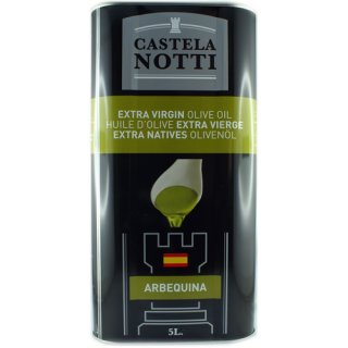 Castela Notti Aceite de Oliva Virgen Extra "Extra Natives Olivenöl" Arbequina, 5 Liter
