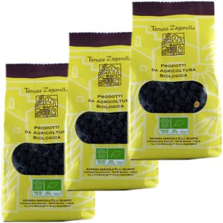 3x F.lli Quarto Agricoltura Ceci Neri "Schwarze Kichererbsen" Tenute Zagarella, 500 g