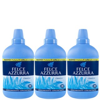 3x Felce Azzurra Ammorbidente Concentrato "Weichspüler Konzentrat Classico", 750 ml