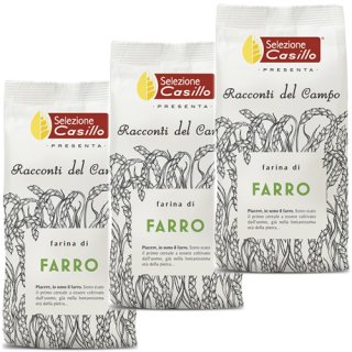 3x Selezione Casillo Farina di Farro italienisches "Dinkelmehl", 500 g