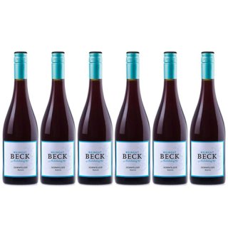 6x Weingut Beck Hedesheimer Hof "Dornfelder" Rotwein lieblich , 750 ml