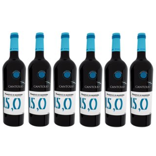 6x Cantolio Primitivo di Manduria "15 DI MARE" DOP , 1500 ml