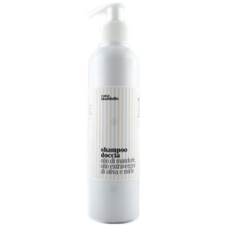 Casa Mandolio Shampoo Duschgel mit Mandelöl, Honig und Olivenöl Extra Vergine, 200 ml