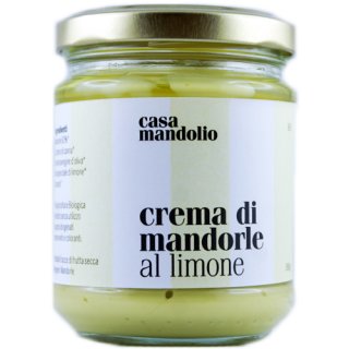 Casa Mandolio Crema di mandorle al limone "Zitronen-Mandel-Creme", 190 g