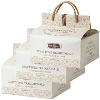 3x Pan Ducale Panettone Tradizionale "Traditioneller Panettone ", 1000 g