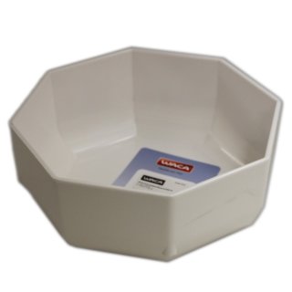 WACA Schüssel 8-eckig aus Melamin 1550ccm Fassungsvermögen in weiß (1 Stk.)