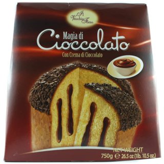 Il Vecchio Forno Artigiano Magia Di Cioccolato "Panettone gefüllt mit Schkokoladencreme", 750 g