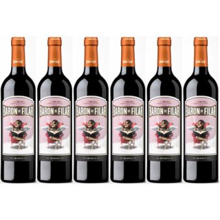 6x Bodegas Peñafiel Baron De Filar "Crianza" Trocken, 750 ml