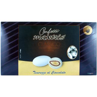 Confetti Maxtris Classico con Cioccolato bianco e fondente "Hochzeitsmandeln für Silberhochzeit" Silber , 1 kg