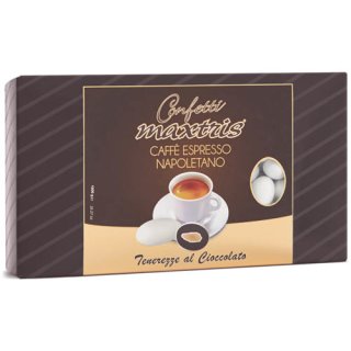Confetti Maxtris Caffé Espresso Napoletano "Confetti mit Espresso und Schokolade" weiß, 1 KG