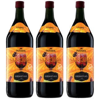 3x Peñasol Felix Solis Sangria aus Spanien, 1,5 Liter