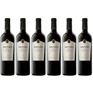 6x Bodegas Muñoz "Artero Joven Tempranillo" Rotwein Trocken, 750 ml
