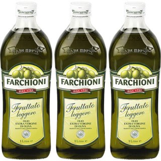 3x Farchioni Olivenöl Extra Vergine "Fruttato leggero", 1000 ml