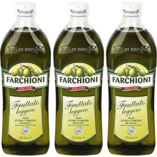 3x Farchioni Olivenöl Extra Vergine "Fruttato leggero", 1000 ml