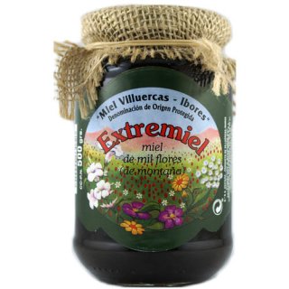 Extremiel Miel Villuercas Miel Multiflora de Montana "Bergblütenhonig" aus Spanien, 500  g