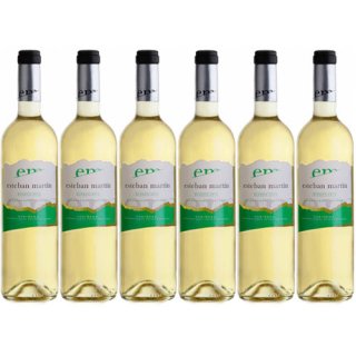 6x Bodegas Esteban Martin "Blanco" Chardonnay Weisswein, 750 ml