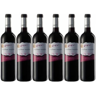 6x Bodegas Esteban Martin "Tinto DO Carinena" Rotwein, 750 ml