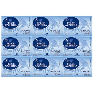Felce Azzurra Sapone Bar Soap "Seife" Duft Classic, 9 x 100 g