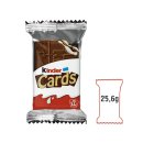 Kinder Cards Waffel Keks gefüllt mit Milch und Kakao...