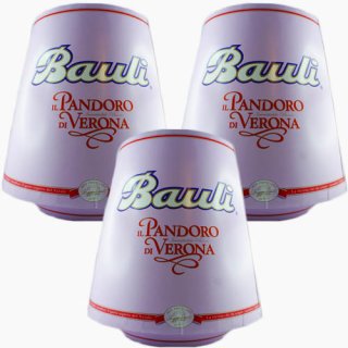 3x Bauli Pandoro di Verona "klassischer Pandoro Hefekuchen", 1000 g