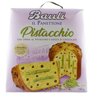 Bauli Il Panettone Pistacchio "Panettone mit Pistaziencreme und Schokolade", 750 g