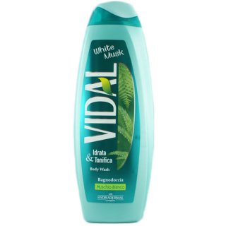 Vidal Sensitive Bagno Tonificante Muschio Bianco "Badeschaum weißer Moschus", 500 ml