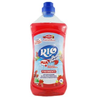 Kemeco Rio Bum Bum Pavimenti Frutti di Bosco "Bodenreiniger Waldbeere", 1000 ml