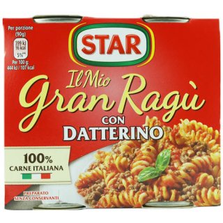 Star Il mio Gran ragù "Con Datterino" mit Datteltomaten, 2 x 180g