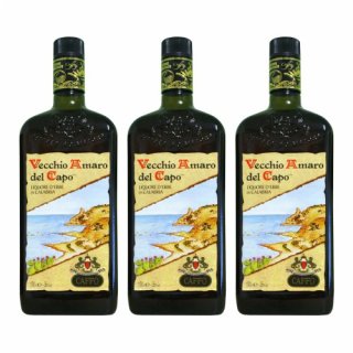 3x Caffo "Vecchio Amaro del Capo", 700 ml