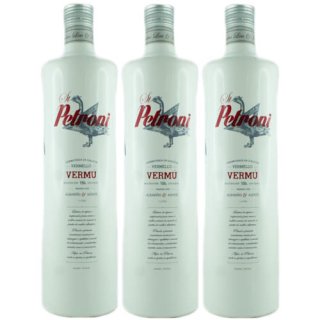 3x St Petron Vermú  Vermello "Spanischer Wermuth" Rot, 1000 ml