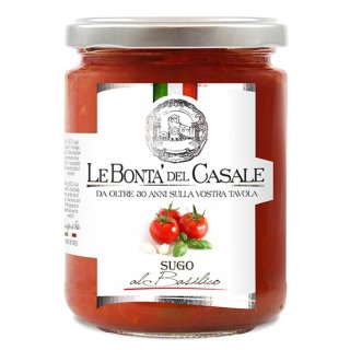 Le Bonta del Casale Sugo al Basilico "Tomatensauce mit Basilikum" (290g Glas)